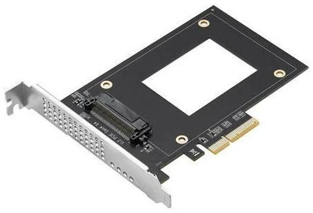 Alt view image 5 of 7 - U.2 to PCIe 4.0 X4 Riser Expansion Adapter Card PCI Express 4x U.2 SFF-8639 Adapter for Intel 2.5" NVMe U2 SSD
