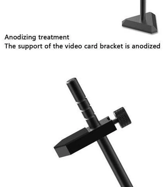Alt view image 3 of 7 - Aluminum Alloy Graphics Card Holder Jack Bracket Desktop PC Computer Case GPU Video Card Stand Water Cooling Accessories