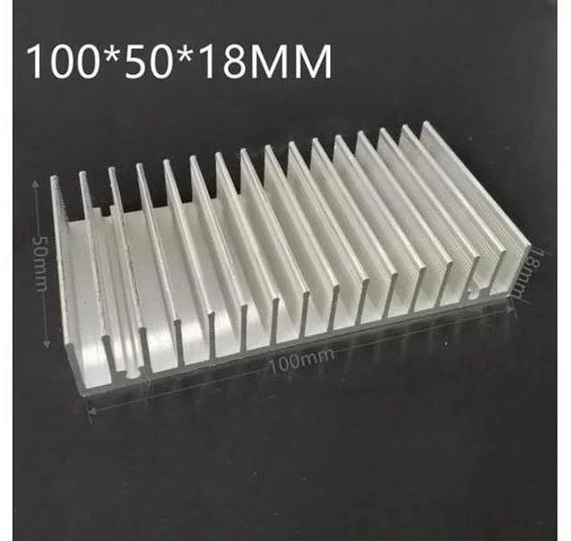 Main image of Hot Aluminum Heatsink Cooling Pad For High Power LED IC Chip Cooler Radiator Heat Sink for LED COB Light 100*18*L50MM