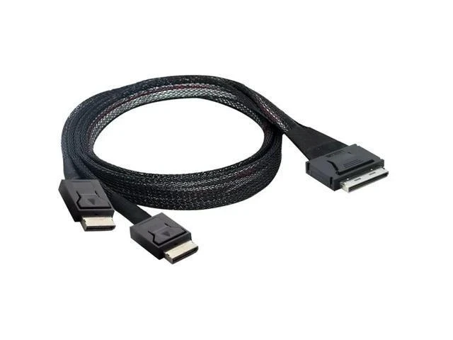 Alt view image 3 of 4 - FOR High-Speed PCIE SAS Cable SFF-8611 8I to l Two SFF 8611 4I for Servers