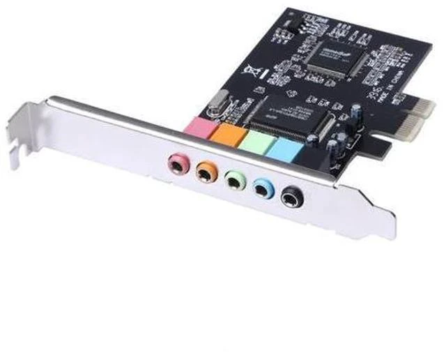 Alt view image 3 of 6 - PCI Express Sound Card 5.1CH 5.1 Channel CMI8738 Chipset Audio Interface PCI-E Stereo Digital Card Desktop Soundcard