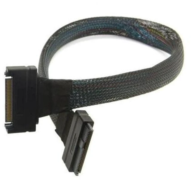 Alt view image 6 of 7 - U.2 U2 SFF-8639 NVME PCIe SSD Cable Male to Female Extension 68pin 50cm
