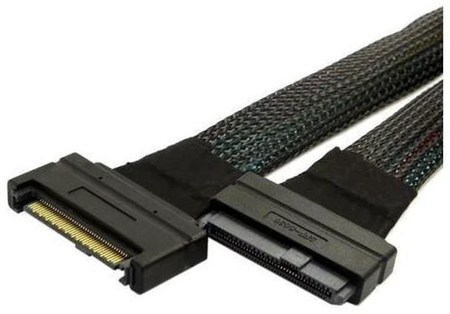 Alt view image 7 of 7 - U.2 U2 SFF-8639 NVME PCIe SSD Cable Male to Female Extension 68pin 50cm