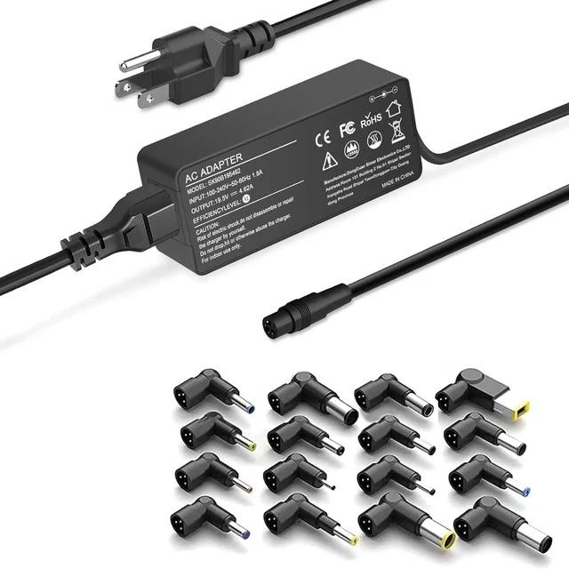 Main image of 90W Universal Ac Laptop Charger Compatible with HP Toshiba Sony Fujitsu IBM Gateway Notebook Ultrabook Power Supply Cord with 16 Tips