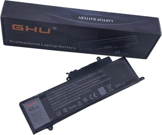 Main image of GHU Battery 43 WH 11.1V Replacement for GK5KY 92NCT 04K8YH 0WF28 4K8YH 092NCT 92nct Compatible for Dell Inspiron 13" 7347 7348 7352, Dell Inspiron 11" 3147 3148 3152