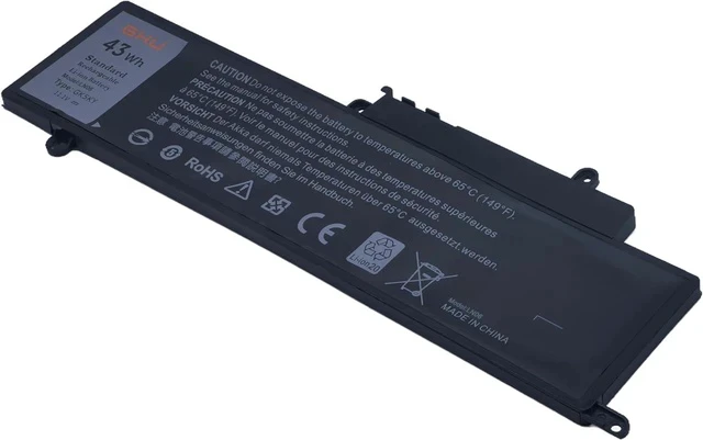 Alt view image 2 of 4 - GHU Battery 43 WH 11.1V Replacement for GK5KY 92NCT 04K8YH 0WF28 4K8YH 092NCT 92nct Compatible for Dell Inspiron 13" 7347 7348 7352, Dell Inspiron 11" 3147 3148 3152