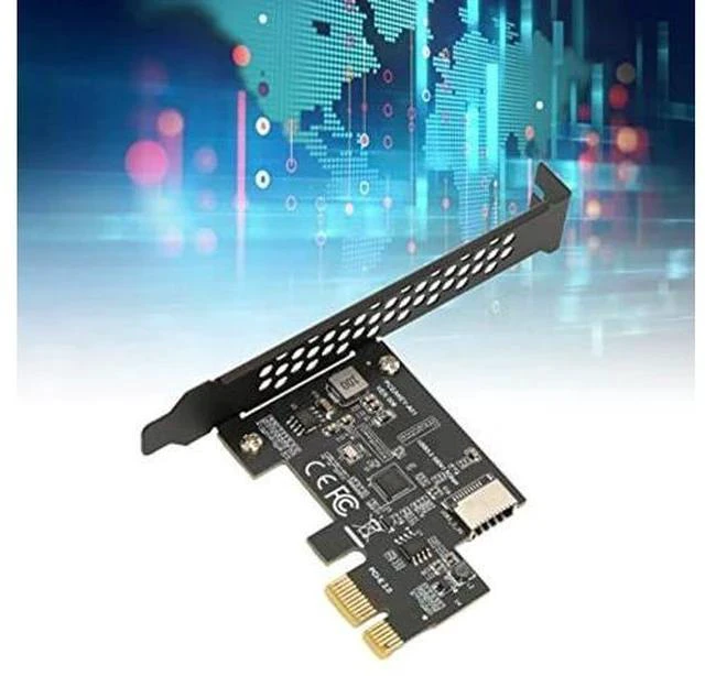 Alt view image 3 of 6 - GOWENIC PCIE to USB 3.2 Expansion Card, USB3.2 Gen1 5Gbps PCI Express Card, PCIE X1 to USB3.2 Gen1 Type E 20PIN Expansion Card, for Desktop Front Type C, for WINXP 7 8 10 11