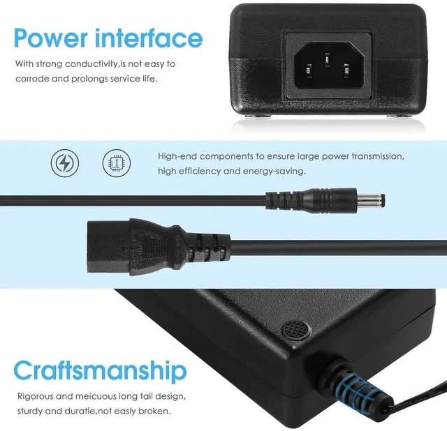 Alt view image 4 of 7 - 180W 36V/5A DC Power Supply Adapter Charger AC 100-240V Transformer