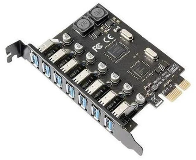 Main image of 7 Ports PCI-E to USB 3.0 HUB PCI Express Expansion Card Adapter 5Gbps for Motherboard