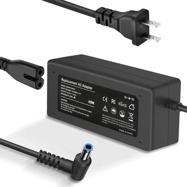 Main image of Charger Compatible with HP Laptop Computer 45W Smart Blue Tip Power Adapter