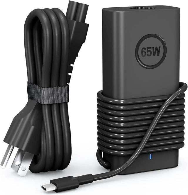 Main image of 65W USB-C Compatible with Laptop Charger XPS 13 and Latitude Charger 3340 3440 3540 3550 5420 5430 5520 5320 5340 5440 5550 7440 7490 7640 7410 7310 2-in-1 9440 2in1 Laptop - Power Cord Included