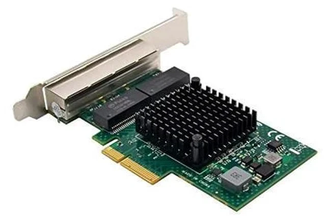 Alt view image 4 of 6 - Quad-Port PCIe Gigabit Ethernet Server Adapter with NetXtreme(r) BCM5719 Chipset PCI Express 1000M Network LAN Card for Windows Server Linux Ubuntu VMware (BCM5719-4P)