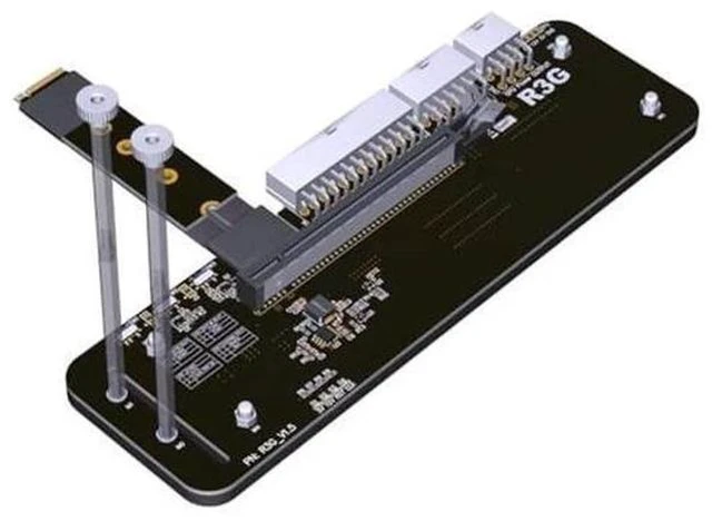 Main image of JMT M.2 M Key NVMe External Graphics Card Stand Bracket 64Gbs Full Speed with PCIe 4.0 x4 Riser Cable R43SG Upgraded for Graphics Card 1660 Above (50CM K43SG)