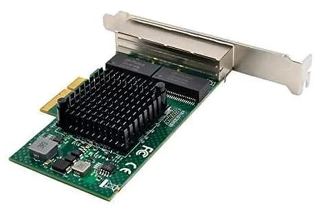 Alt view image 5 of 6 - Quad-Port PCIe Gigabit Ethernet Server Adapter with NetXtreme(r) BCM5719 Chipset PCI Express 1000M Network LAN Card for Windows Server Linux Ubuntu VMware (BCM5719-4P)