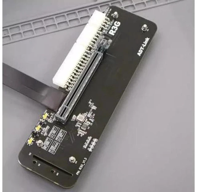 Alt view image 4 of 4 - JMT M.2 M Key NVMe External Graphics Card Stand Bracket 64Gbs Full Speed with PCIe 4.0 x4 Riser Cable R43SG Upgraded for Graphics Card 1660 Above (50CM K43SG)