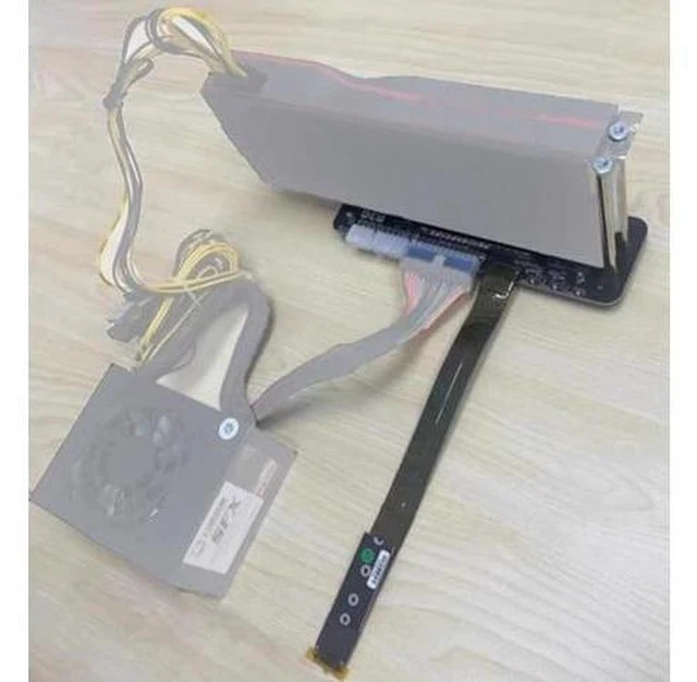 Alt view image 3 of 4 - JMT M.2 M Key NVMe External Graphics Card Stand Bracket 64Gbs Full Speed with PCIe 4.0 x4 Riser Cable R43SG Upgraded for Graphics Card 1660 Above (50CM K43SG)