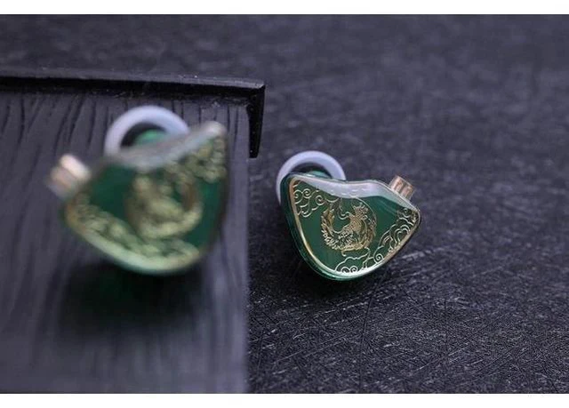Alt view image 3 of 6 - WAN ER 10mm Dynamic Driver in-Ear Headphone with Microphone (with mic, Green)
