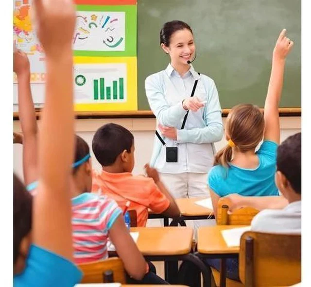 Alt view image 2 of 7 - SAINTLARK S22 Voice Amplifier for Teachers,with Wired Portable Microphone and Speaker and Belt Supports MP3 Format Audio for Training,presentations, Guided Tours, Personal Voice Amplifier