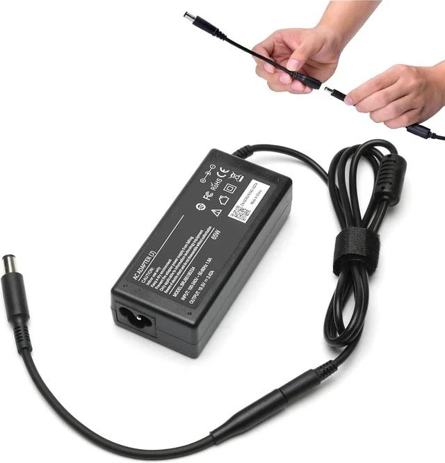 Alt view image 6 of 6 - 65W AC Charger for Inspiron 15-7000 15-5000 15-3000 17-7000 17-5000 17-3000 13-7000 11-3000 2 in 1 Series 3558 3181 5100 5535 5555 5558 5559 5567 XPS 9350 9360 la65ns2-01 Charger Laptop Power
