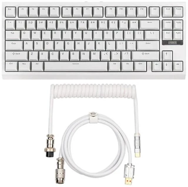 Main image of G84 80% RGB Gaming Mechanical Keyboard+Puff Aviator Coiled USB Cable
