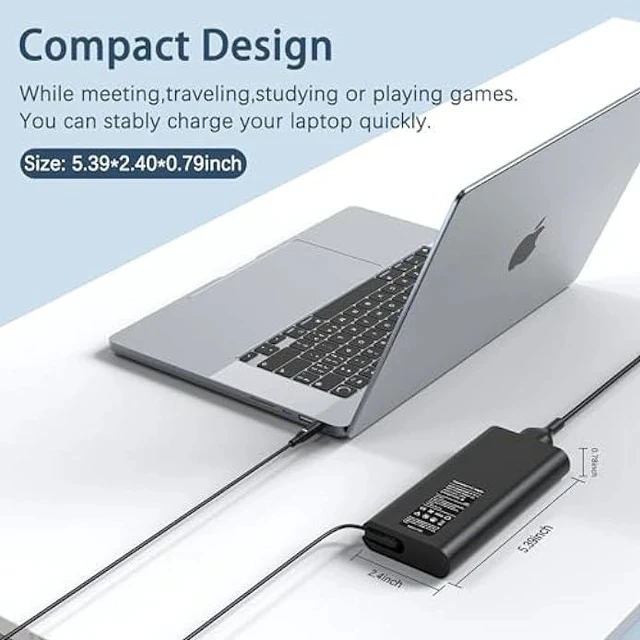Alt view image 7 of 7 - 130W 4.5mm AC Laptop Charger Compatible with Dell XPS 15 7590 9530 9550 9560 9570 Precision M3800 M2800 5510 5520 5530 5540 Inspiron 7347 7348 7459 Power Supply Cord