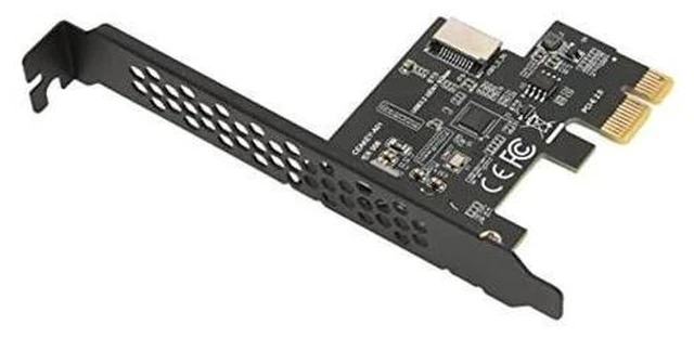 Alt view image 5 of 6 - GOWENIC PCIE to USB 3.2 Expansion Card, USB3.2 Gen1 5Gbps PCI Express Card, PCIE X1 to USB3.2 Gen1 Type E 20PIN Expansion Card, for Desktop Front Type C, for WINXP 7 8 10 11
