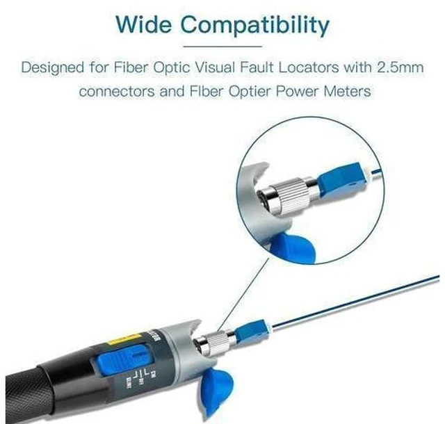 Alt view image 3 of 5 - 9Pcs Singlemode FC Male to LC Female Adapter & 9Pcs SC/UPC Male to LC/UPC Female Adapter Fiber Optic Connector, FTTH Adaptor Convertor for Visual Fault Locator 9/125um Optical Adapter for VFL