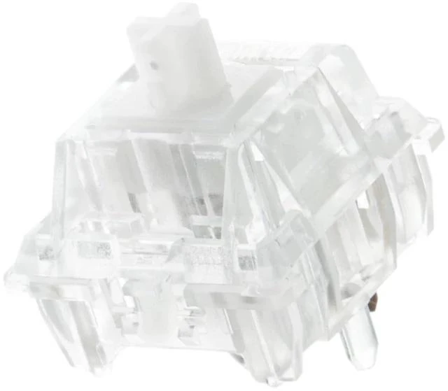 Main image of Silent Mechanical Keyboard Switches Set - 35 Pieces Factory Pre-Lubed, 5-Pin Linear/Tactile Switches for Custom Mechanical Keyboards (Crystal(Tactile Silent))