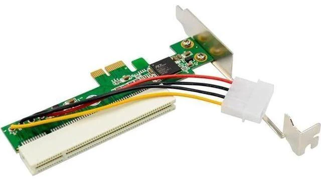 Alt view image 2 of 6 - PCIe PCI Express X1 to PCI 32bit Bridge Card Adapter with PLX Chipset Compatible with PCIe X1 X4 X8 X16