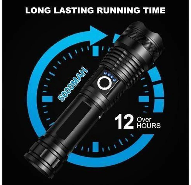 Alt view image 3 of 6 - 3 Pack Rechargeable LED Flashlights High Lumens 990 000LM Super Bright Flashlight Adjustable 5 Modes Powerful Flash Light with USB Cable Waterproof Handheld Flashlight for Home Camping Emergencies
