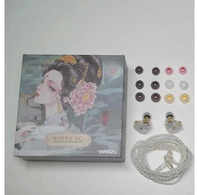 Alt view image 4 of 7 - WAN ER 10mm Dynamic Driver in-Ear Headphone with Microphone (No mic, White)