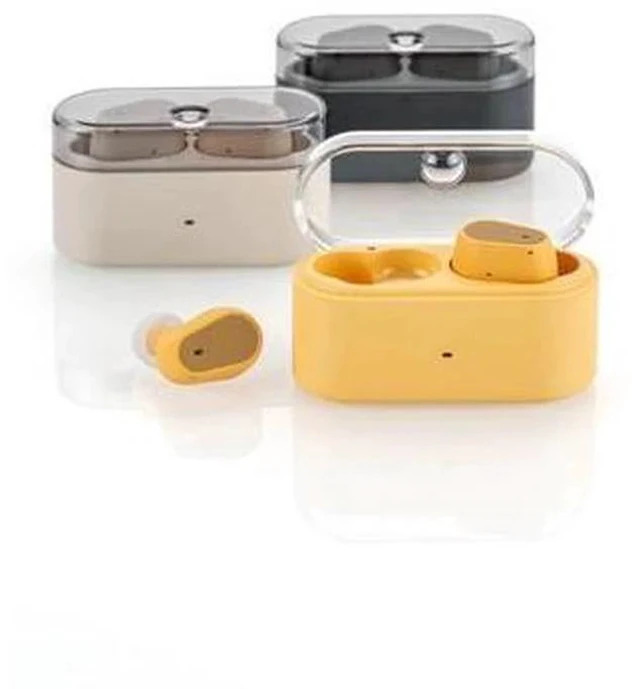 Alt view image 2 of 7 - Pudding TWS Earphone True Wireless Stereo ANC AI ENC LHDC-V 10mm Dynamic Driver Interactive DSP Bluetooth 6.0 Music Game Dual Mode (Yellow)