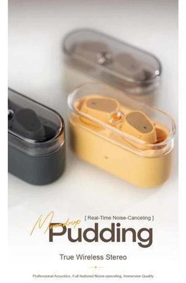 Alt view image 3 of 7 - Pudding TWS Earphone True Wireless Stereo ANC AI ENC LHDC-V 10mm Dynamic Driver Interactive DSP Bluetooth 6.0 Music Game Dual Mode (Yellow)
