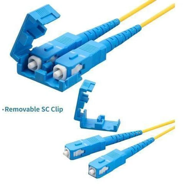 Alt view image 2 of 4 - SpeedyFiberTX 6-Pack 2 Meter LC/U to SC/U Fiber Patch Cable, Corning SMF-28 Singlemode 9/125um Ultra Optical Fiber, OS1/OS2 Compatible, Duplex Yellow Riser OFNR Cable Jacket