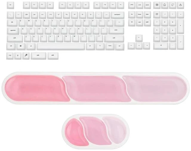 Main image of AegisSil Keycap Set+CloudGel Wrist Rest for Keyboard and Mouse