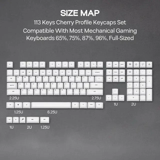 Alt view image 3 of 7 - AegisSil Keycap Set+CloudGel Wrist Rest for Keyboard and Mouse