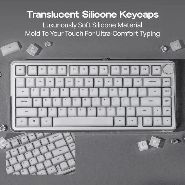 Alt view image 5 of 7 - AegisSil Keycap Set+CloudGel Wrist Rest for Keyboard and Mouse