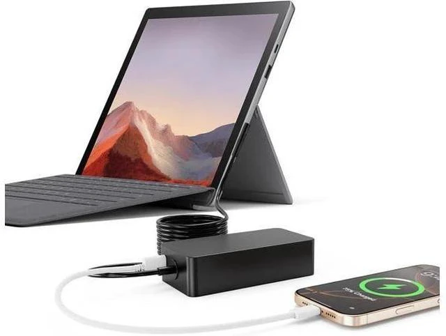 Alt view image 6 of 6 - 65W Charger Compatible with Surface Pro 10 9 8 7+ 7 6 5 4 3 X Windows Surface Laptop 6 5 4 3 2 1 Surface Go Tablet Support 44W 36W LED