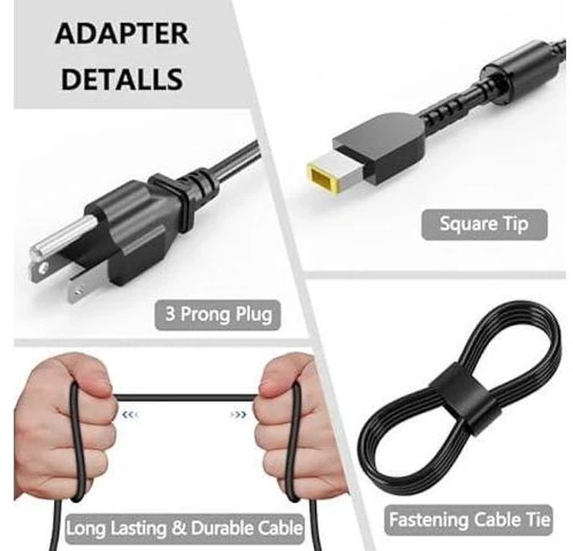 Alt view image 2 of 4 - 170W Laptop Adapter Charger Compatible with Lenovo ThinkPad P50