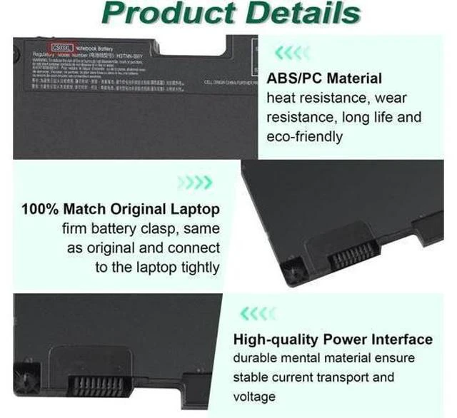 Alt view image 3 of 6 - DMKAOLLK CS03XL Laptop Battery for HP EliteBook 840 850 755 745 G3 G4 ZBook 15u G3 G4 Series 800513-001 800231-1C1 800513-001 CS03 CS03046XL HSTNN-IB6Y HSTNN-UB6S HSTNN-I33C-4