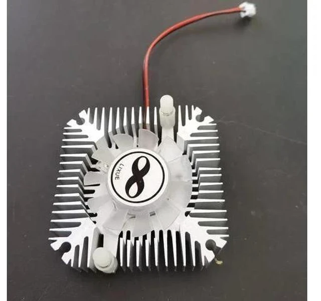 Alt view image 3 of 3 - Aluminum Heatsink with fan for 1W 3W 5W 10W COB High Power LED light Cooling Cooler DC12V(silver)
