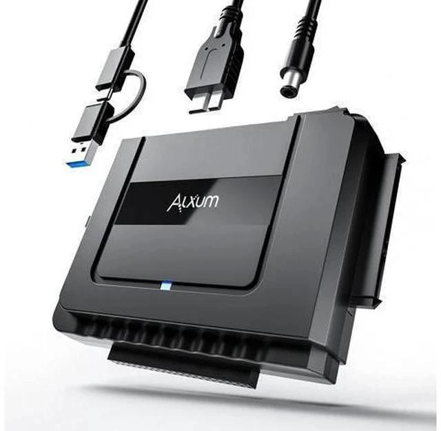 Main image of SATA to USB 3.0 Adapter - External Hard Drive Reader Recovery Converter for Universal 2.5" 3.5" HDD SSD DVD Optical Drive, 2.5/3.5 Inch SATA IDE Hard Drive Adapter Transfer Kit Included Power 12V 2A