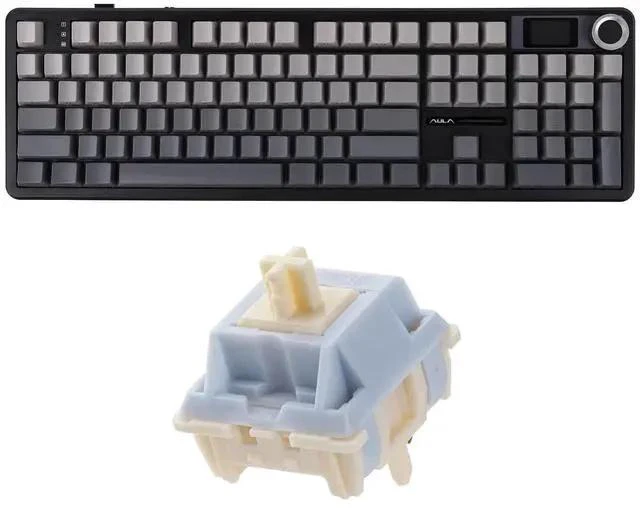 Main image of X Aula F108 PRO Wireless Gaming Keyboard with Screen+Sorane 39gf Gaming Keyboard Switches Set