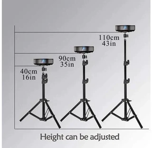 Alt view image 2 of 7 - Projector Tripod Stand, Portable Tripod Mount Floor Stand, Folding Floor Tripod Stand, Outdoor Stand for Projector,Camera, Webcam 18" to 40" (Withstand 3pounds 1.5kgs)