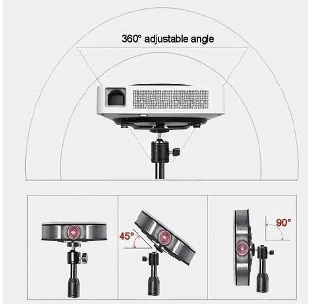 Alt view image 3 of 7 - Projector Tripod Stand, Portable Tripod Mount Floor Stand, Folding Floor Tripod Stand, Outdoor Stand for Projector,Camera, Webcam 18" to 40" (Withstand 3pounds 1.5kgs)