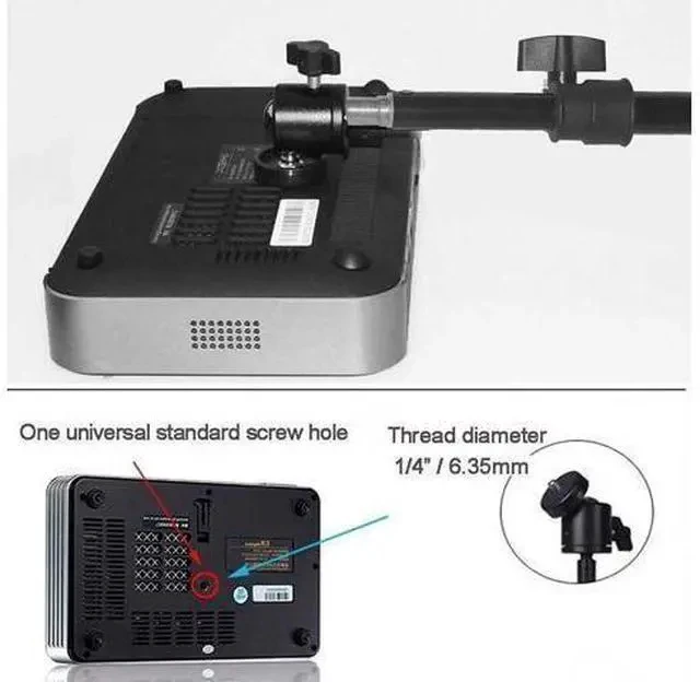 Alt view image 5 of 7 - Projector Tripod Stand, Portable Tripod Mount Floor Stand, Folding Floor Tripod Stand, Outdoor Stand for Projector,Camera, Webcam 18" to 40" (Withstand 3pounds 1.5kgs)