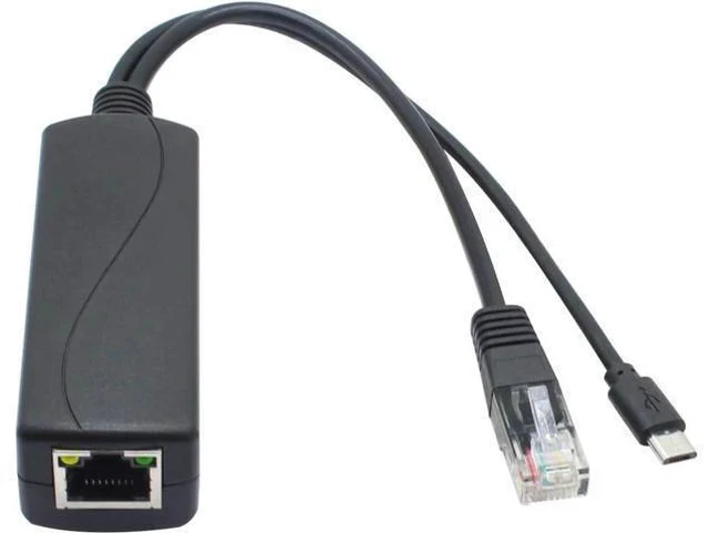 Alt view image 4 of 6 - ANVISION 4-Pack 5V PoE Splitter, 48V to 5V 2.4A Adapter with Micro USB Plug, IEEE 802.3af Compliant, for IP Camera, Tablets, Dropcam or Raspberry Pi and More, AV-PS05-1
