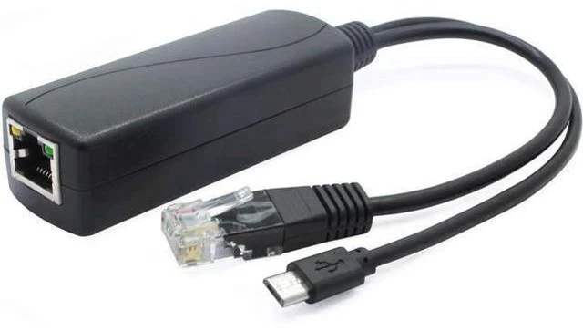 Alt view image 6 of 6 - ANVISION 4-Pack 5V PoE Splitter, 48V to 5V 2.4A Adapter with Micro USB Plug, IEEE 802.3af Compliant, for IP Camera, Tablets, Dropcam or Raspberry Pi and More, AV-PS05-1