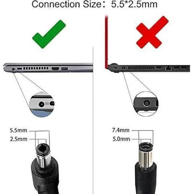 Alt view image 4 of 6 - 19.5V 9.23A 180W Laptop Charger for Msi A15-180P1A, for Sager NP7876 NP7856-N NP7856-S NP8956 NP8957 Notebook AC Adapter 5.5x2.5mm with Power Cord