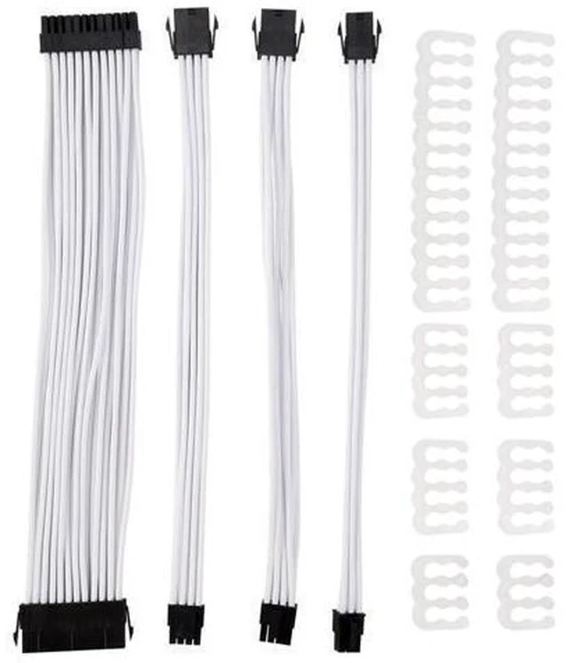 Alt view image 2 of 2 - Basic Extension Cable Kit; 1pc Atx 24n/Eps 4+4n/Pci-E 8n/Pci-E 6n Power Extension Cable